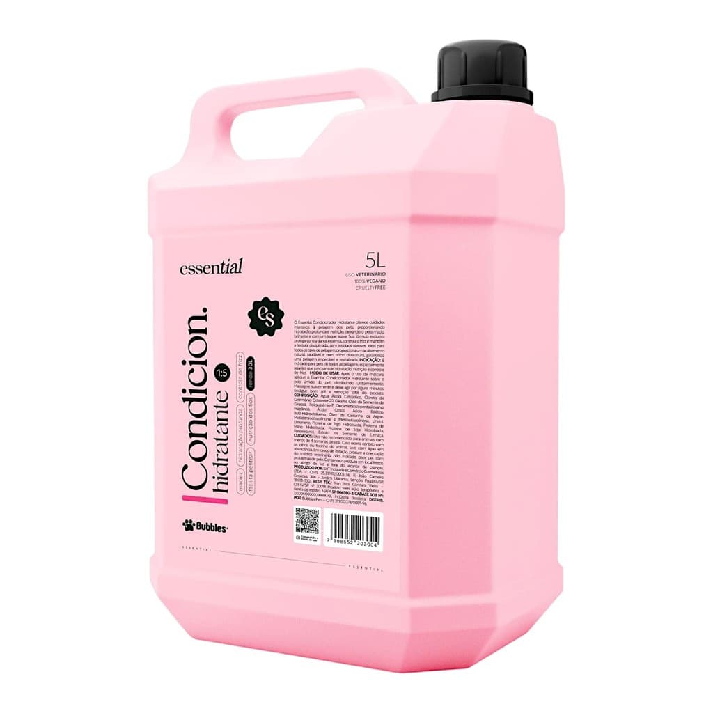 Condicionador Pet Hidratante Essential Bubbles Para Cães e Gatos Banho e Tosa/Petshop