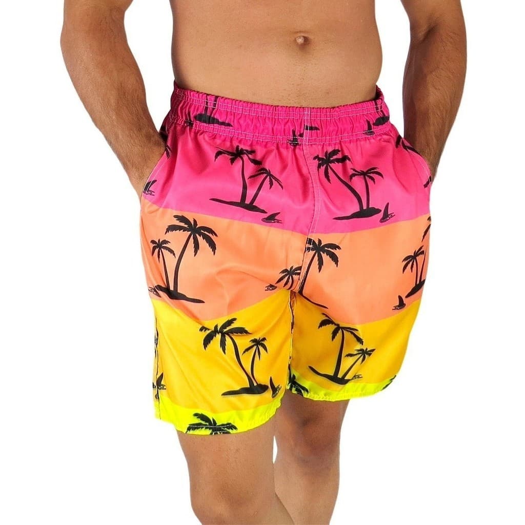 Short Praia Masculino Coqueiro Verão Tac Tel Bermuda