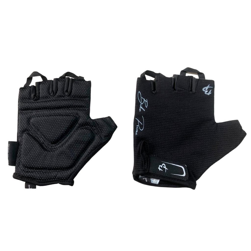 Par de Luvas Para Ciclista Bike Bicicleta Com Gel Super Confortavel Prata e Preta