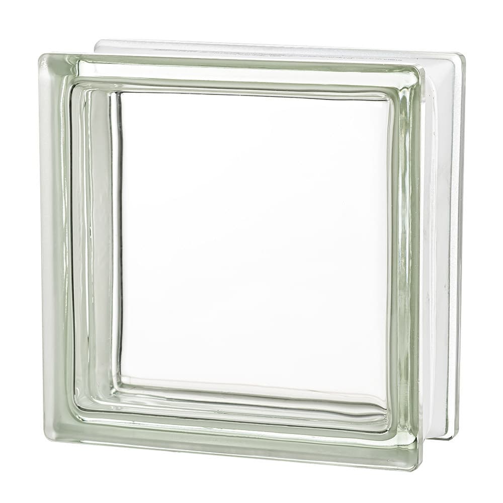 BLOCO DE VIDRO TRANSPARENTE LISO 19X19X8CM - CLEARVIEW