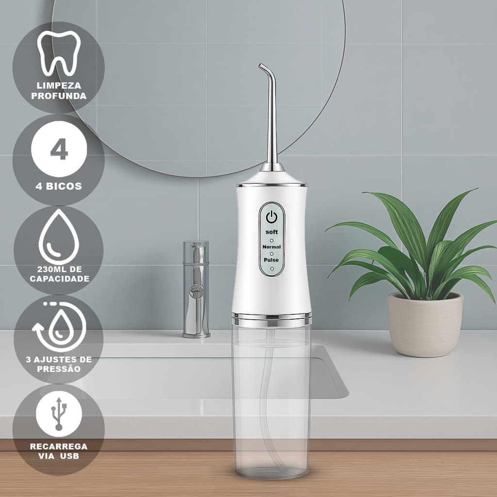 Jato D Água Limpador Bocal Dental Dentes Gengiva Oral Limpa Saúde Higiene Aparelho