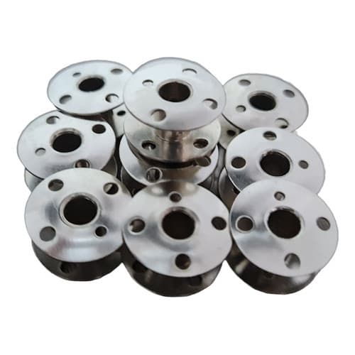 10 Bobina Carretilha Metal Baixa Maquina Costura