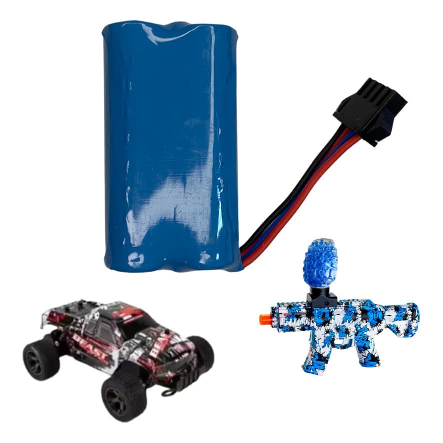 Carregador Para Carro De Controle Remoto e Arminha de Gel Bateria 7.4.v Sm3p