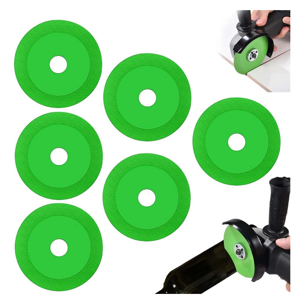 Kit 6 Discos Lâmina Ultrafina De Vidro Para Corte De Diamante 2cm
