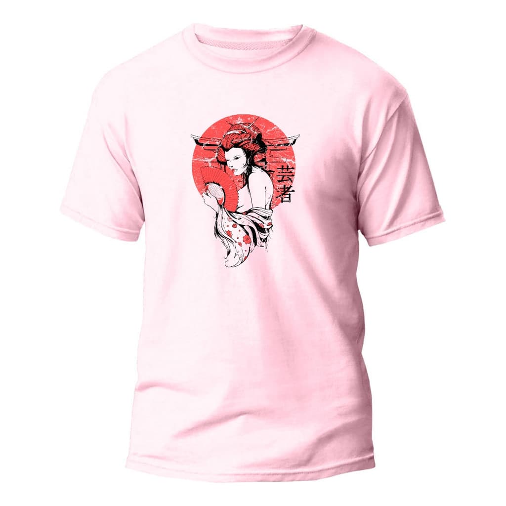 Camiseta Basica Algodão Premium Estampa Digital Gueixa Dtf