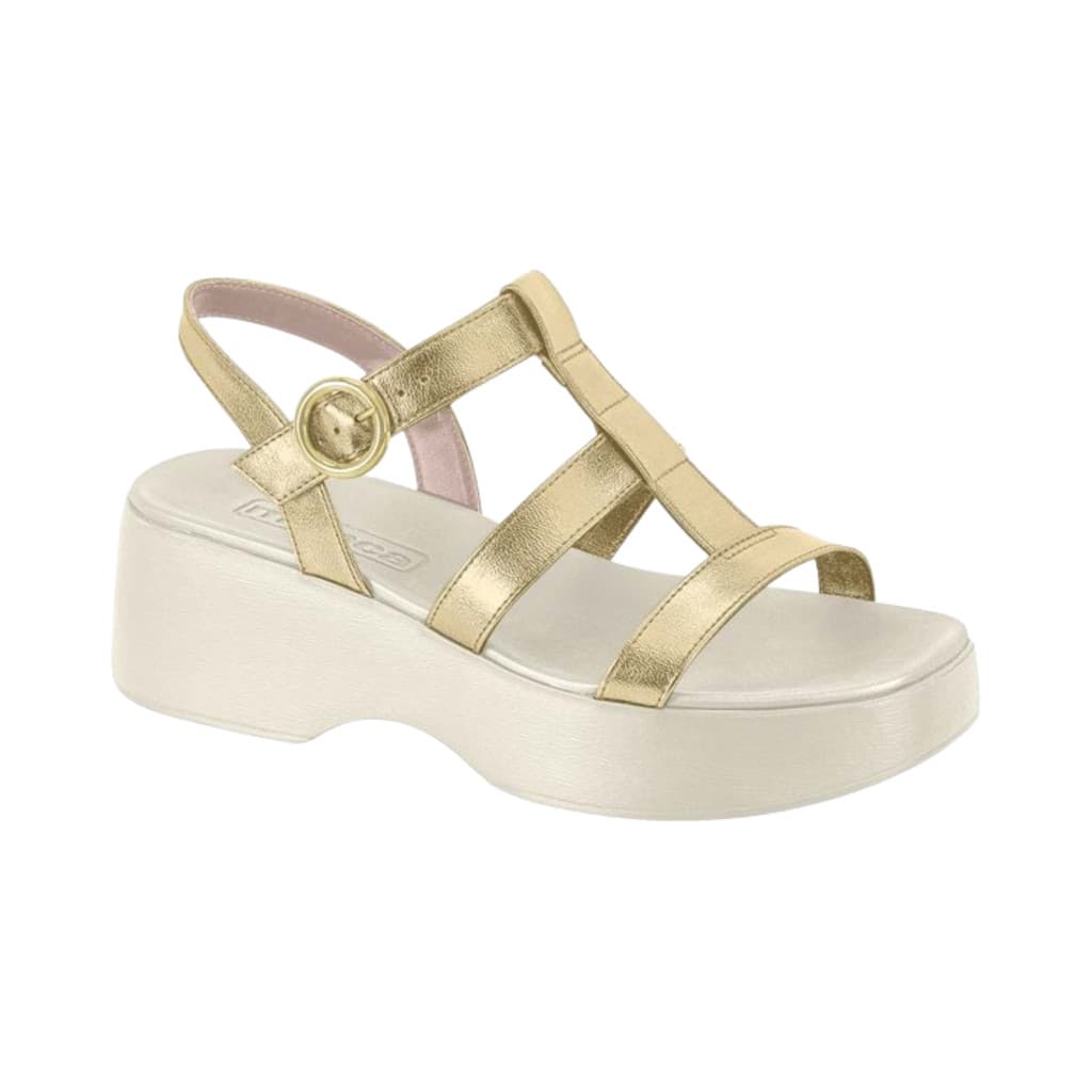 Sandália Papete Moleca FlatForm Anabela Tratorada Fisher Lev