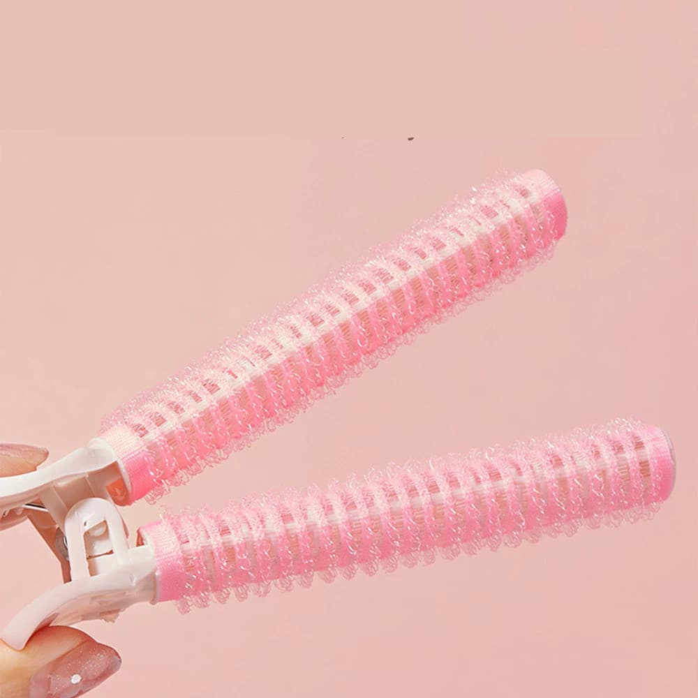 Kit 2 Bobs De Cabelo Velcro e autoaderente Tipo Presilha Curl Modelador De Cachos 10.5cm x 2.9cm