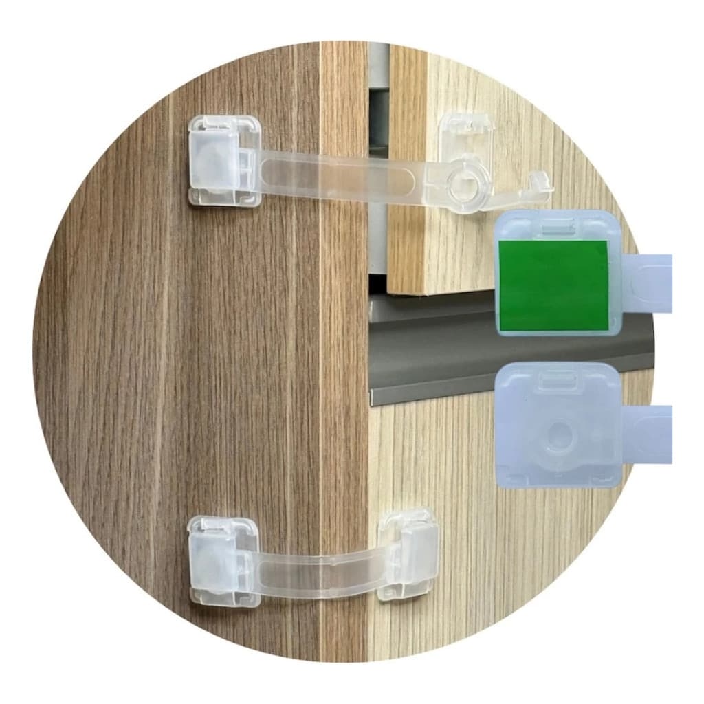 Kit 20 Travas Gaveta  Criança Incolor Infantil Transparente