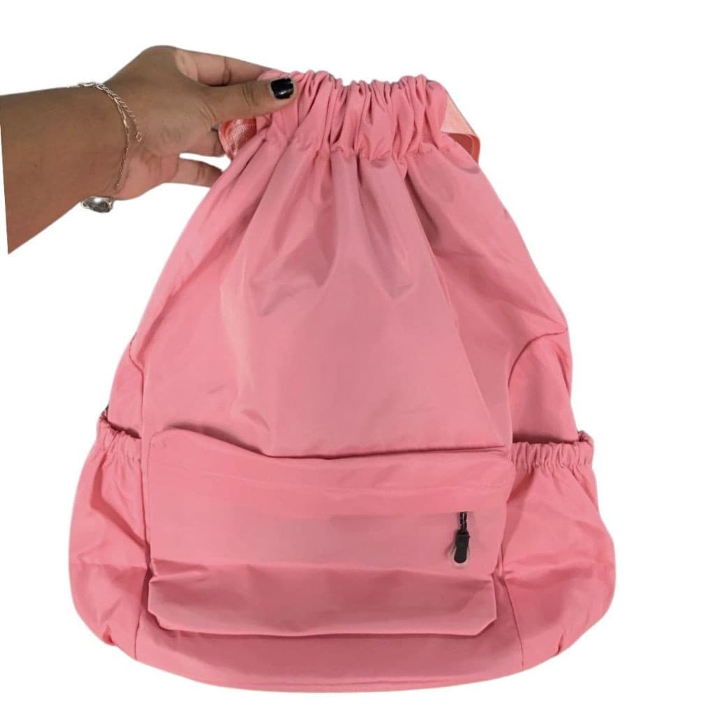 Mochila Saco Bag Fechamento Cordão Esportes Academia Trilha