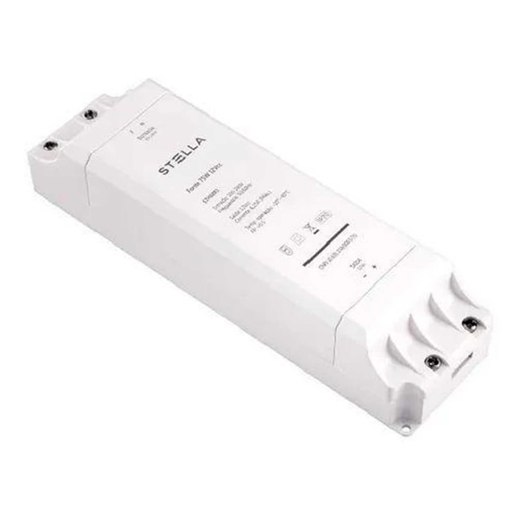 FONTE PARA FITA LED STELLA 12V 75W BIVOLT STH6893