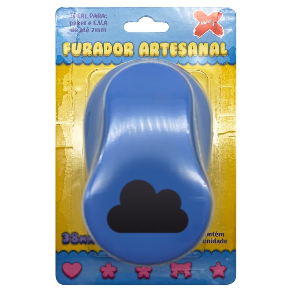 Furador Cortador Nuvem 38mm 3.8cm Para Papel e Eva Make+