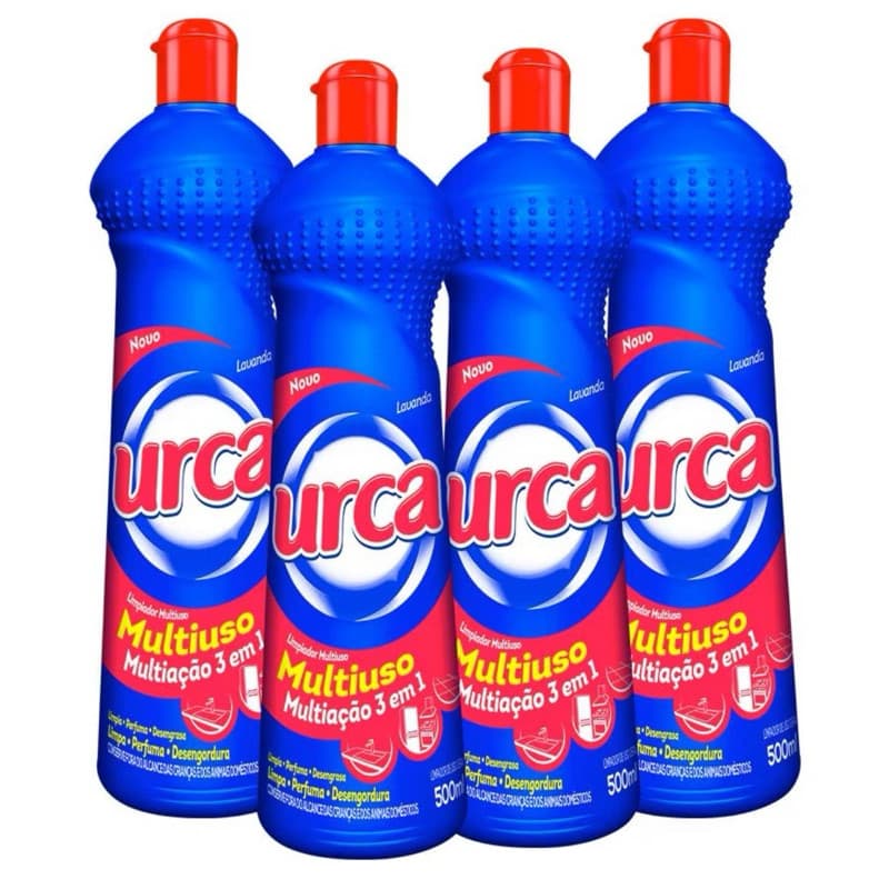 Kit 4 Multiuso Urca Maxx Lavanda Azul 500ml