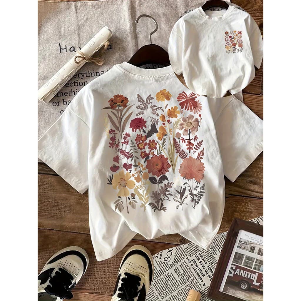 Camiseta Camisa TShirt Feminina Estampa Floral LANÇAMENTO TOP ENVIO IMEDIATO Temos Plus Size