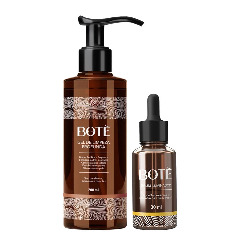 Kit Uniformizador Botè Com Gel De Limpeza e Sérum