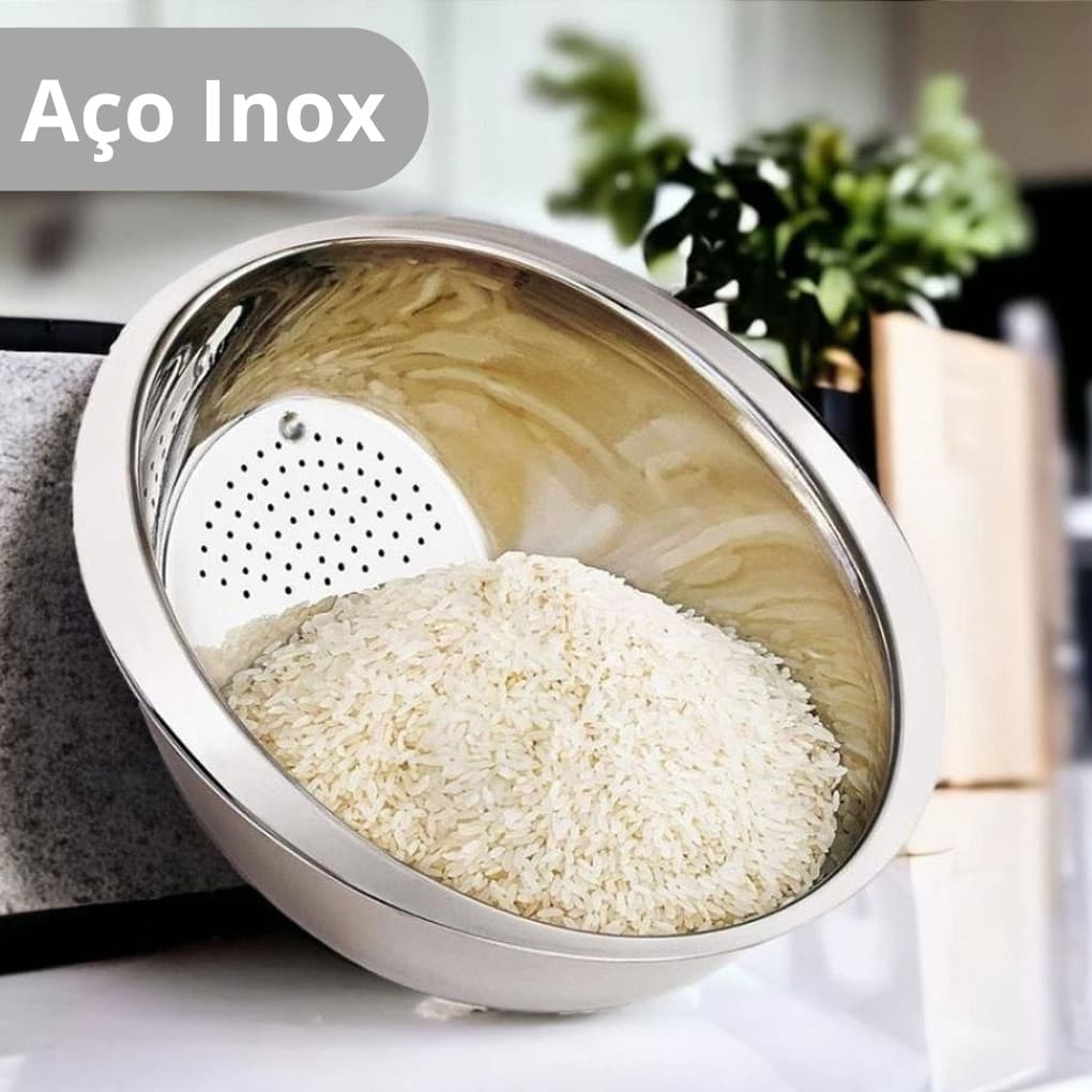 Escolhedor de Alimentos Multifuncional Saladas Massas Legumes Acessório cozinha Peneira escorredora Utensílio cozinha