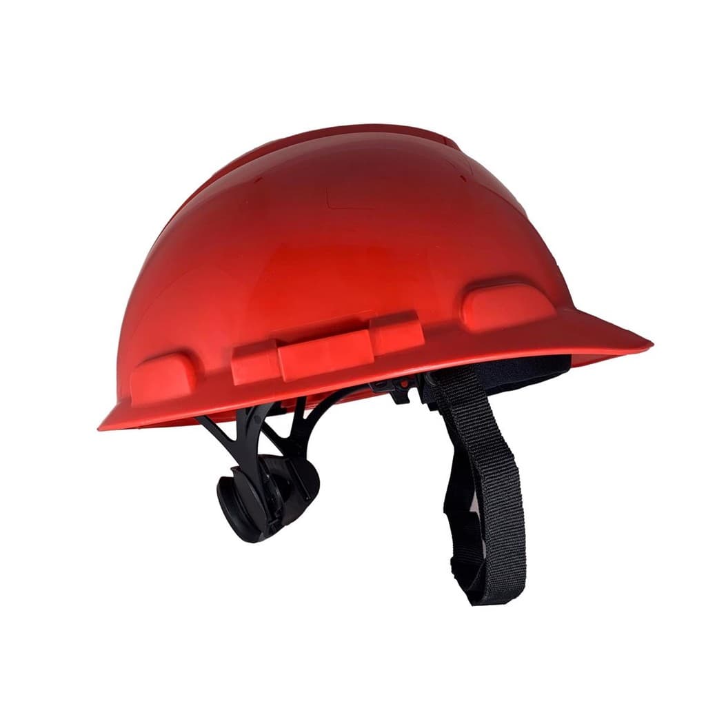 CAPACETE COMPLETO H700 COM CATRACA ENGENHEIRO OBRAS VERMELHO CA29638
