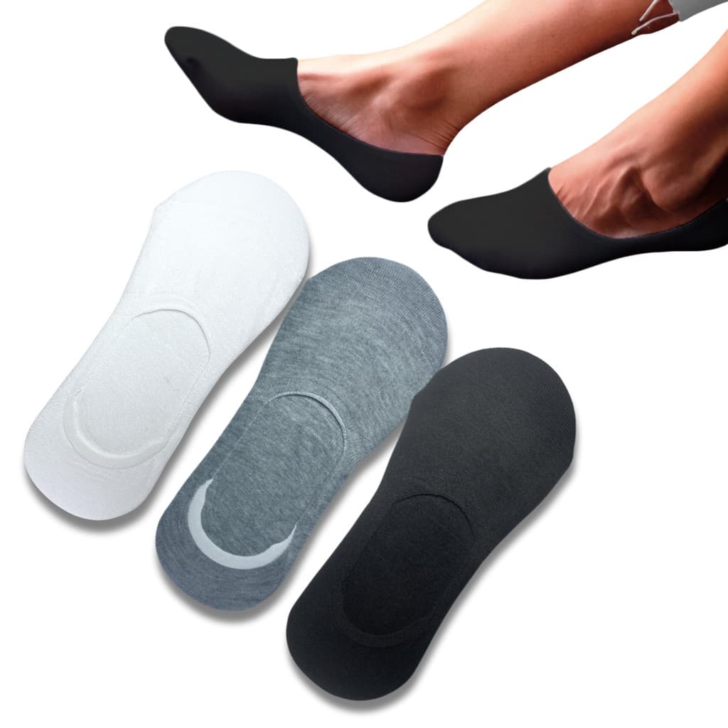 Kit 3 Meia Invisível Feminina Sapatilha Soquete