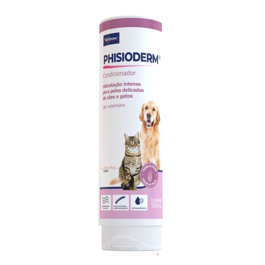 Phisioderm Condicionador 500 ML Cães e Gatos - Virbac