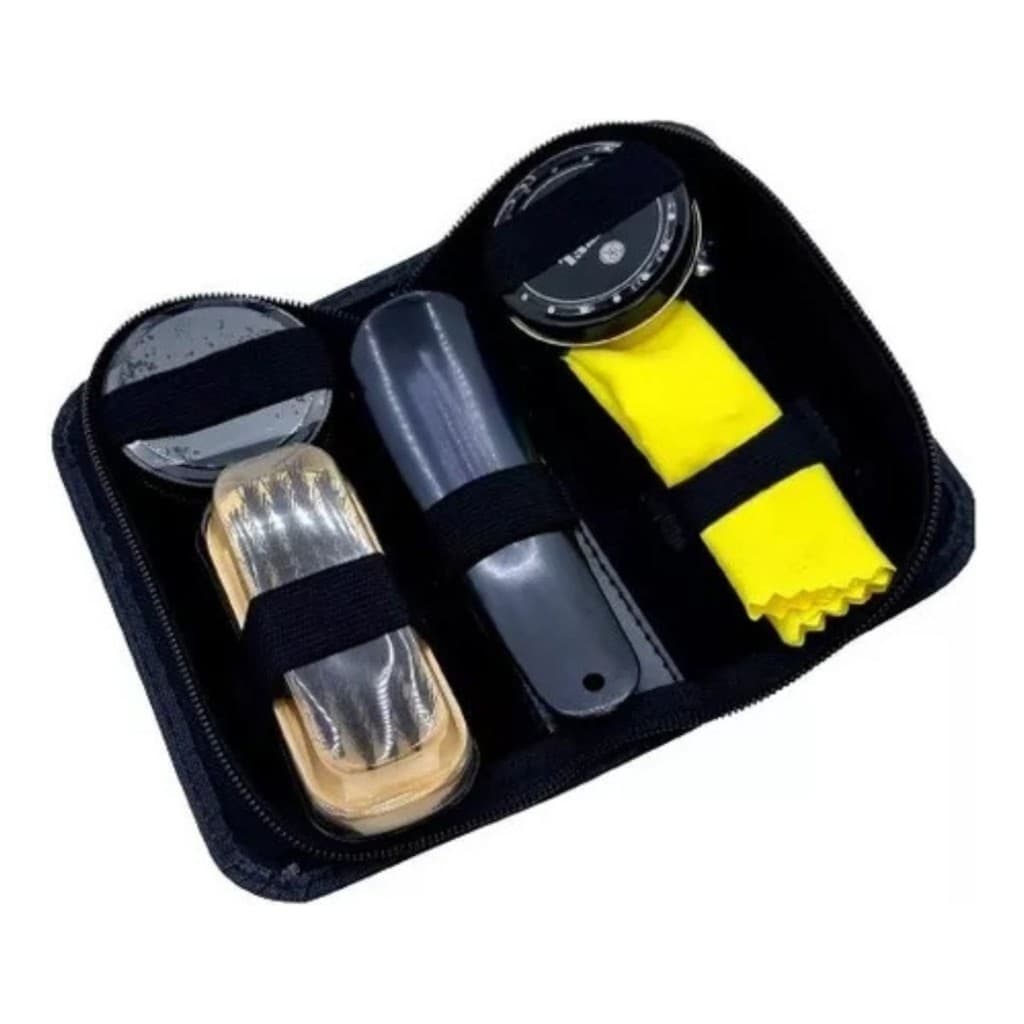 Kit Engraxar Para Sapatos E Bolsas - Estojo Viagem