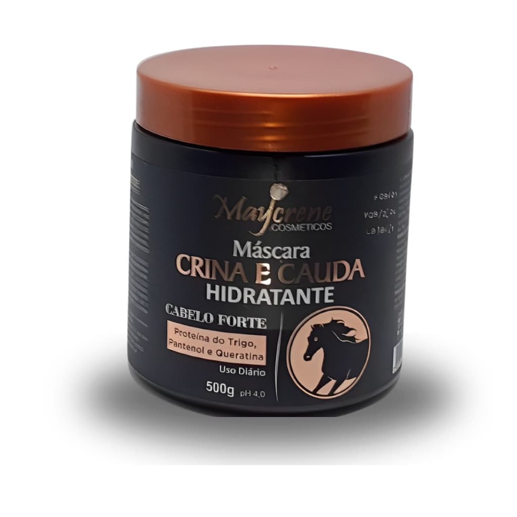Máscara de Hidratação Crina e Cauda para Cabelo Forte 500g  Maycrene