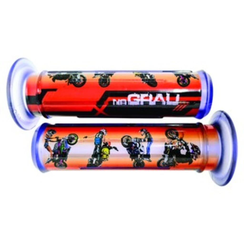 Manopla Punho Luva Para Moto Esportiva Custom No Grau Vermelha Gel Macia.