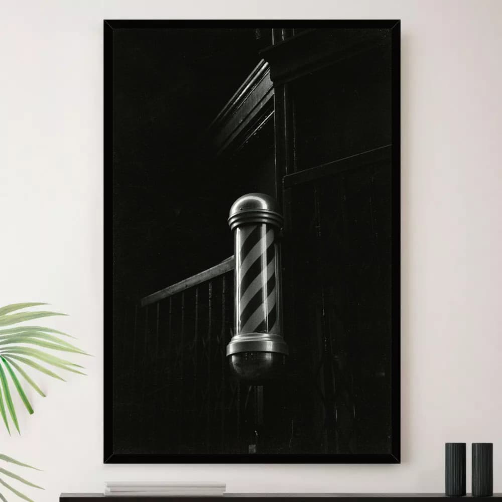 Quadro Barbearia Barba Cabelo Bigode Decorativo
