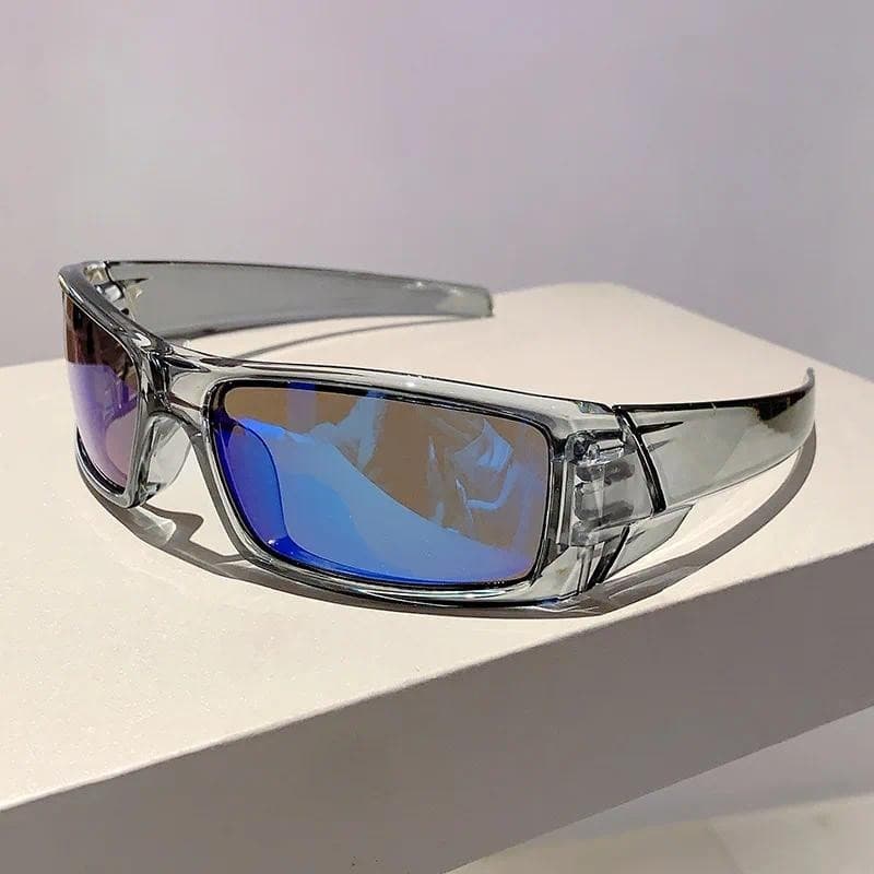 Grande Quadro Ciclismo Forma Oval Óculos De Sol Feminino Esportes Ao Ar Livre Condução Moda Tons UV400