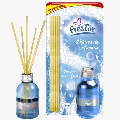 Difusor De Aroma Aromatizante 100ML Frescor das Águas Vareta