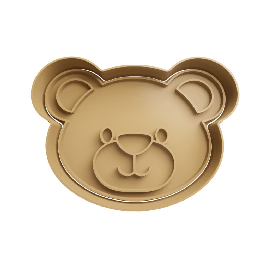 Cortador De Biscoito Ursinho de Pelúcia Cabeça 3 - Urso