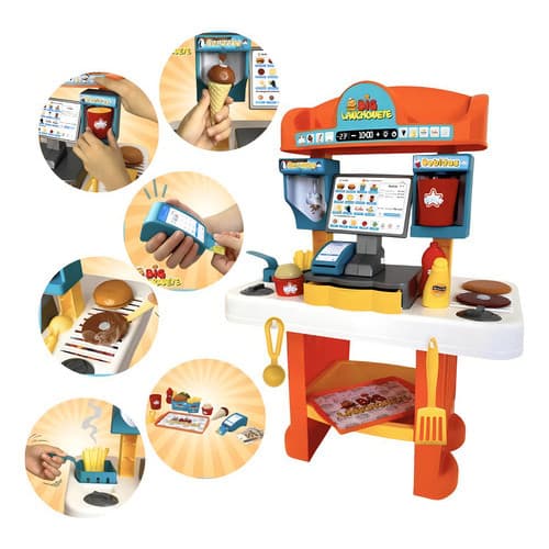 Big Lanchonete Fast Food De Brinquedo Completa Big Star Infantil