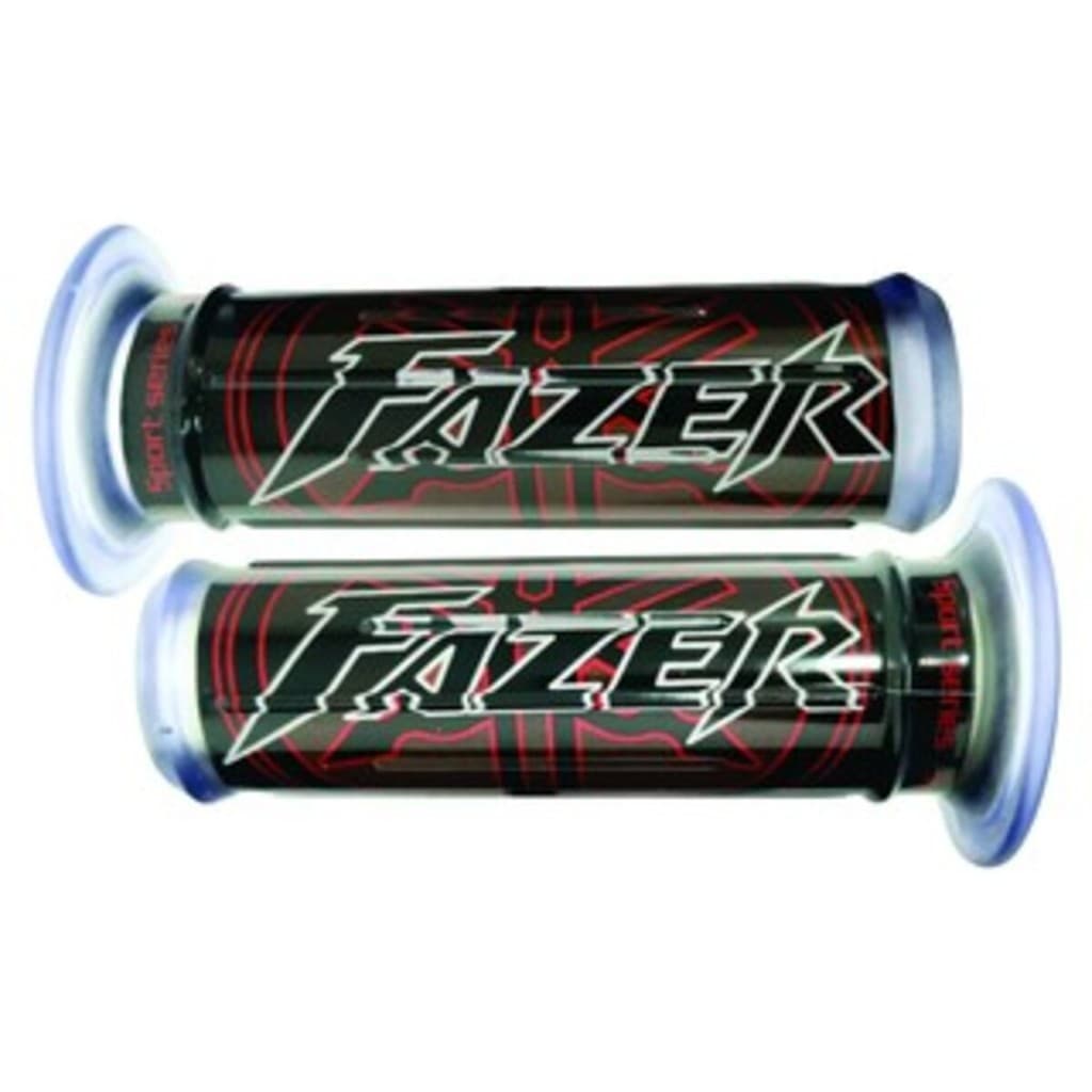 Manopla Punho Luva Para Moto Custom Esportiva Fazer 250 Vermelha Gel Gráfica Macia.