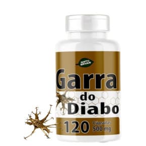Diabo 100%natural 120 Cápsulas de 500mg Kit com 1,2 e 3 NatuErvas