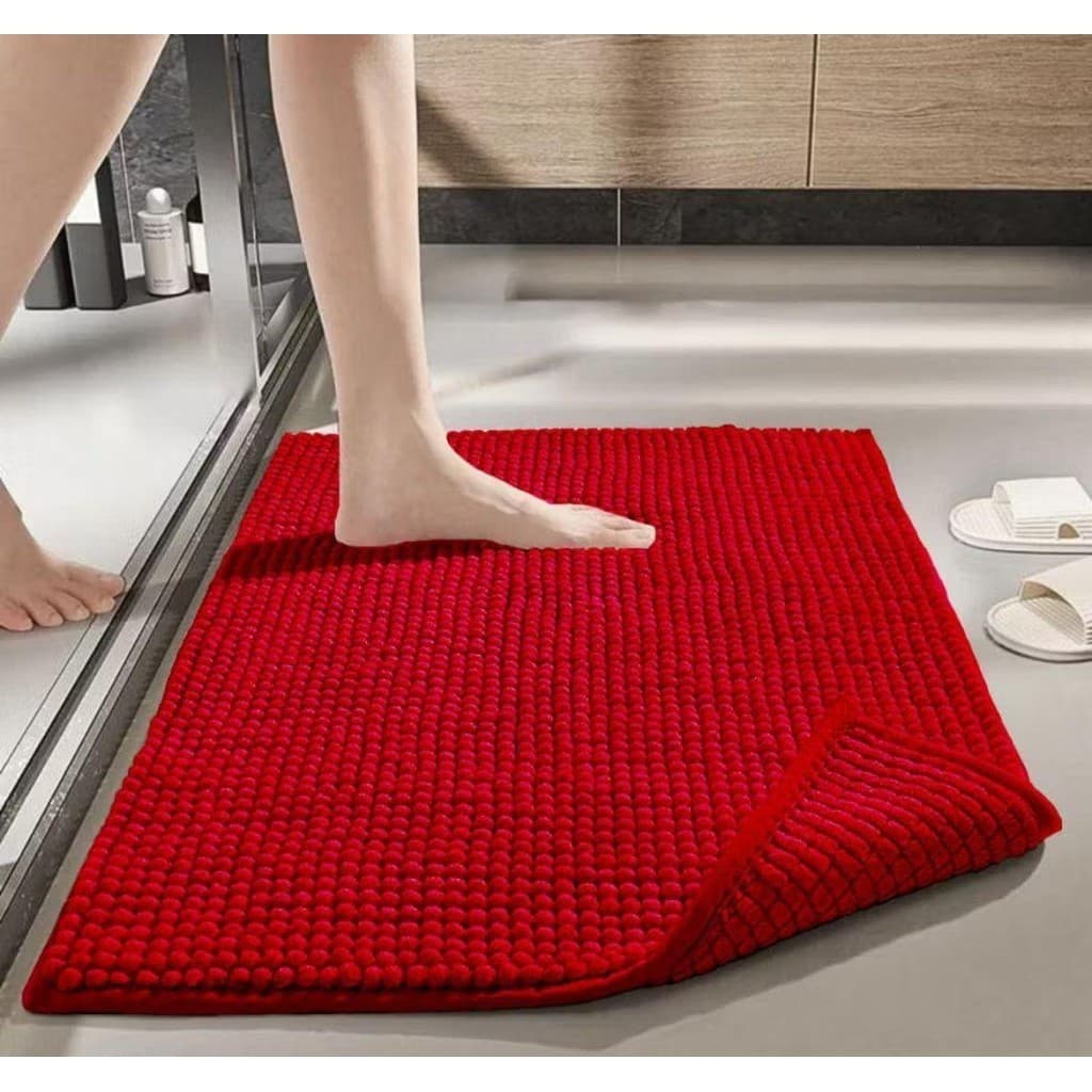 Tapete Macarrão Fofinho Antiderrapante para Porta Sala Quarto Banheiro