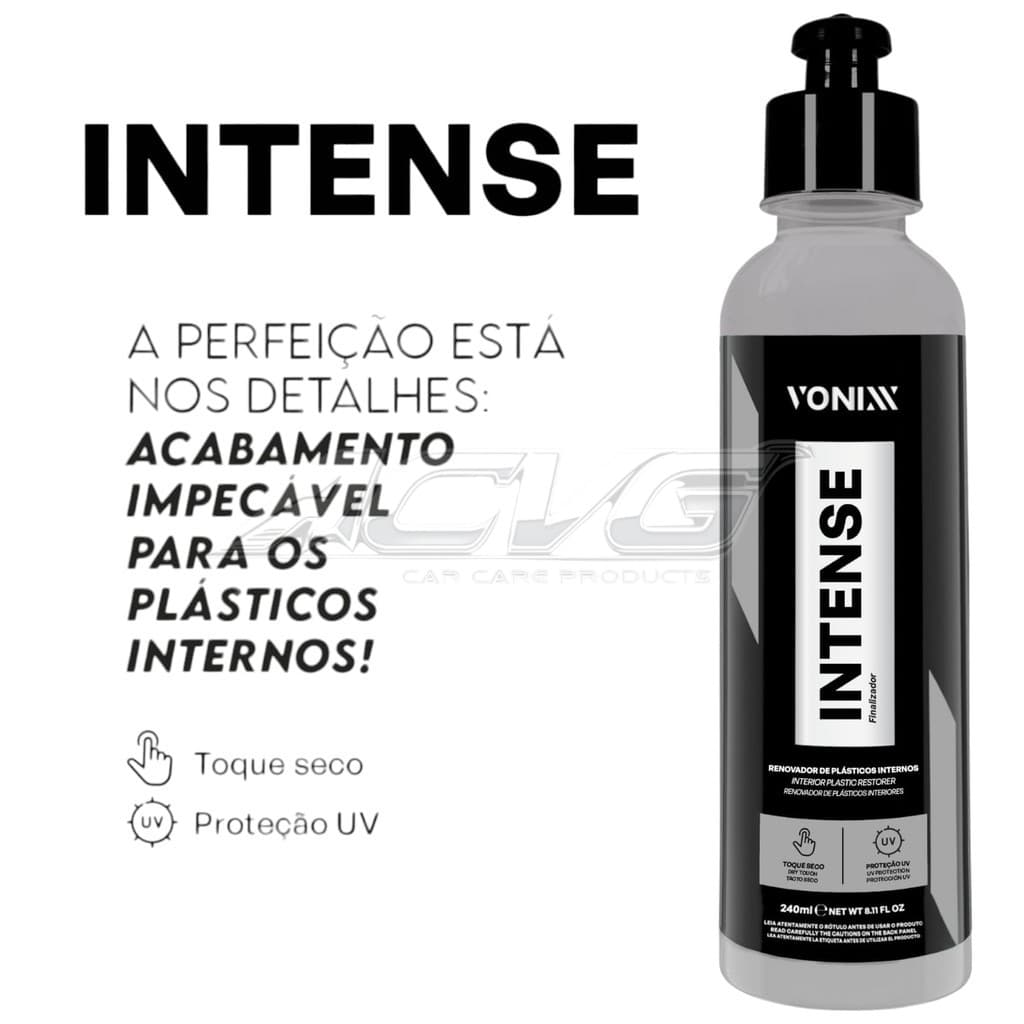 Intense 240ml Vonixx  Revitalizador e Proteção de Plasticos Interno