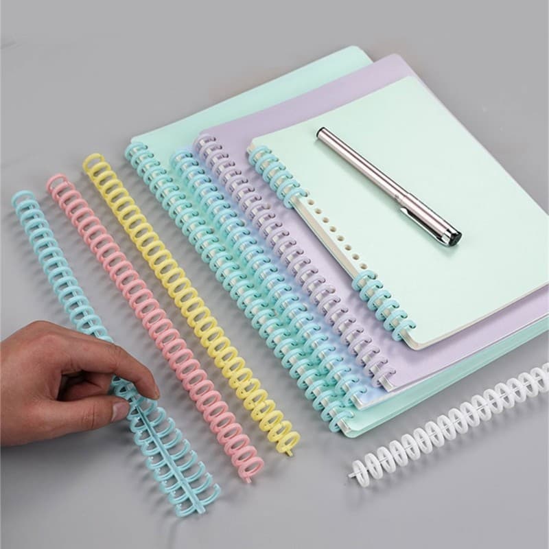 XY 30 Anéis Pente De Ligação 12mm Bobinas Para Caderno Recarregável Diário Planejador PVC Binder Spi