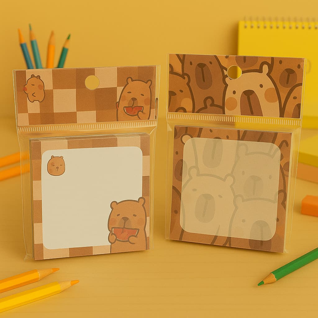 Kit Post it Capivara 80 folhas cada  | Bloco para recados