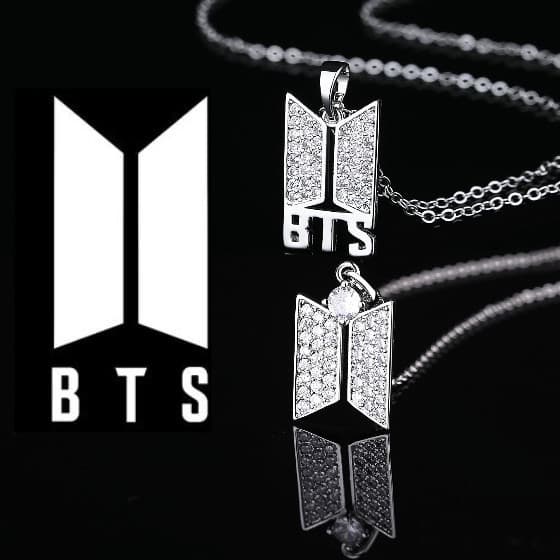 Colar BTS Bangtan Boys, joia de presente, colar de aço inoxidável para fãs.