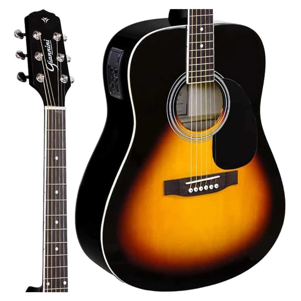 Violão Giannini Gd1 Eq Vsb-s Folk Aço Elétrico Afinador