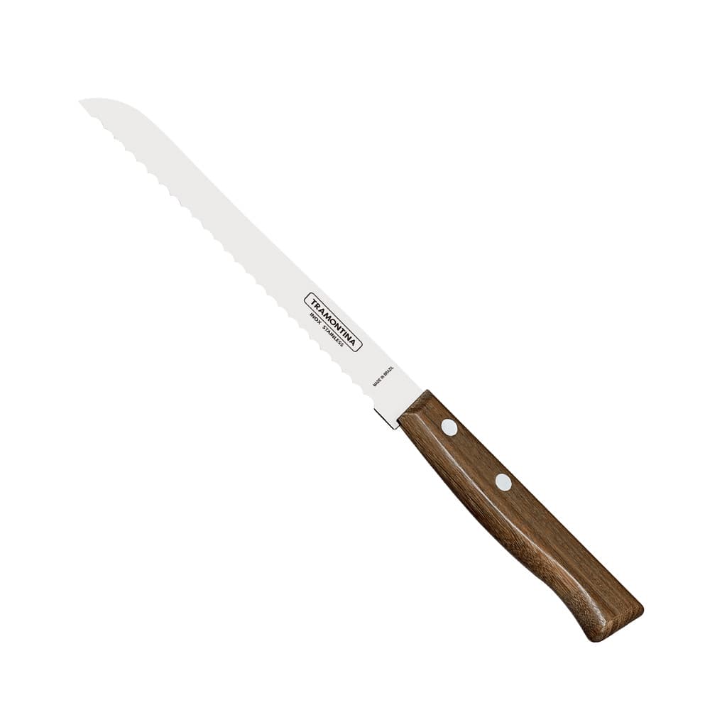 Faca Inox para Pão com Cabo de Madeira 7" - Tramontina