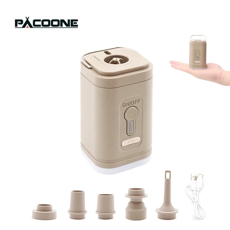 Bomba de Ar Elétrica Portátil Sem Fio, Compressor de Ar, Inflador/Desinflador para Almofadas Infláveis, Colchões de Ar,