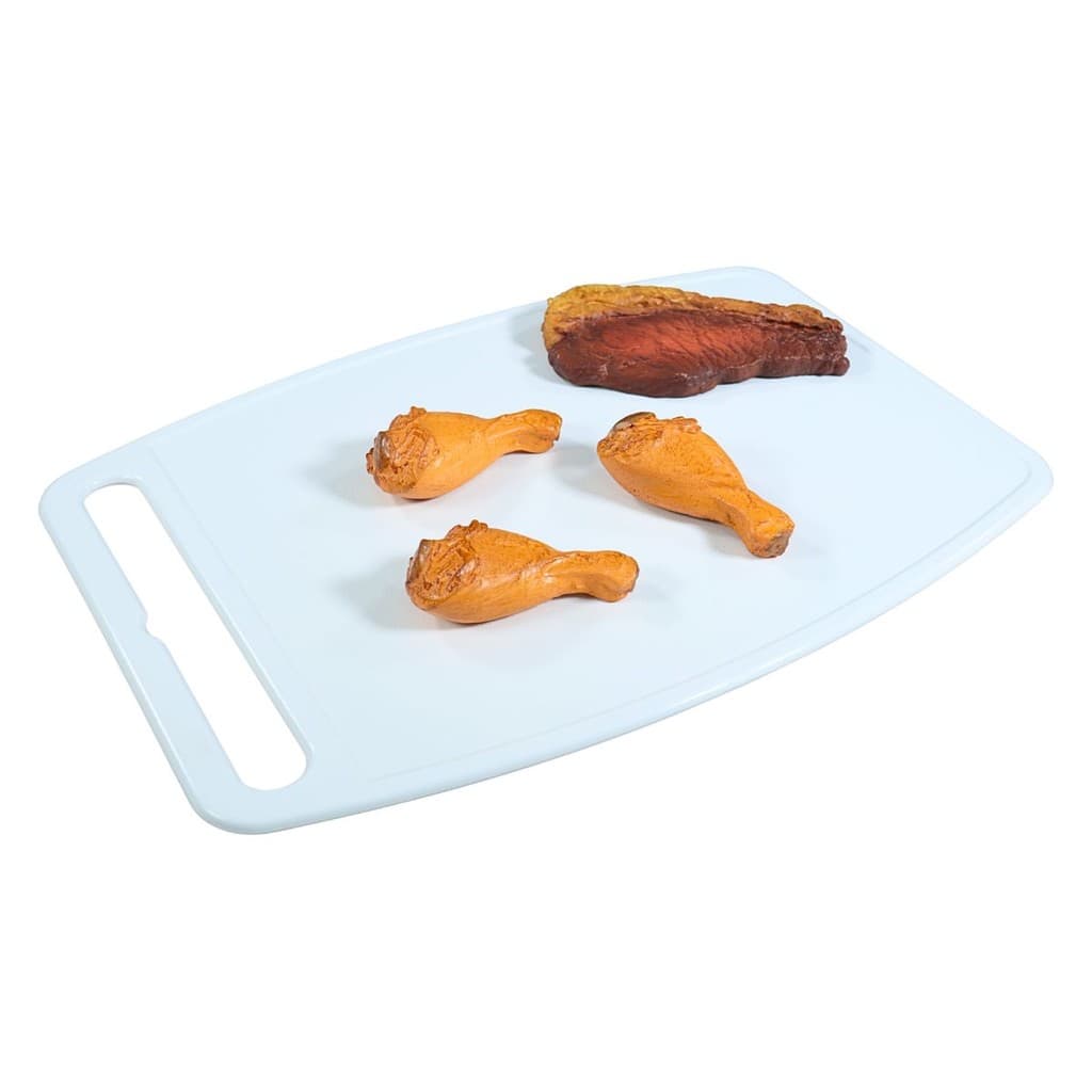 Tábua De Corte Branca Para Cortar Carne Churrasco Legumes Frutas Tábua Profissional Chef Cozinha Com Alça