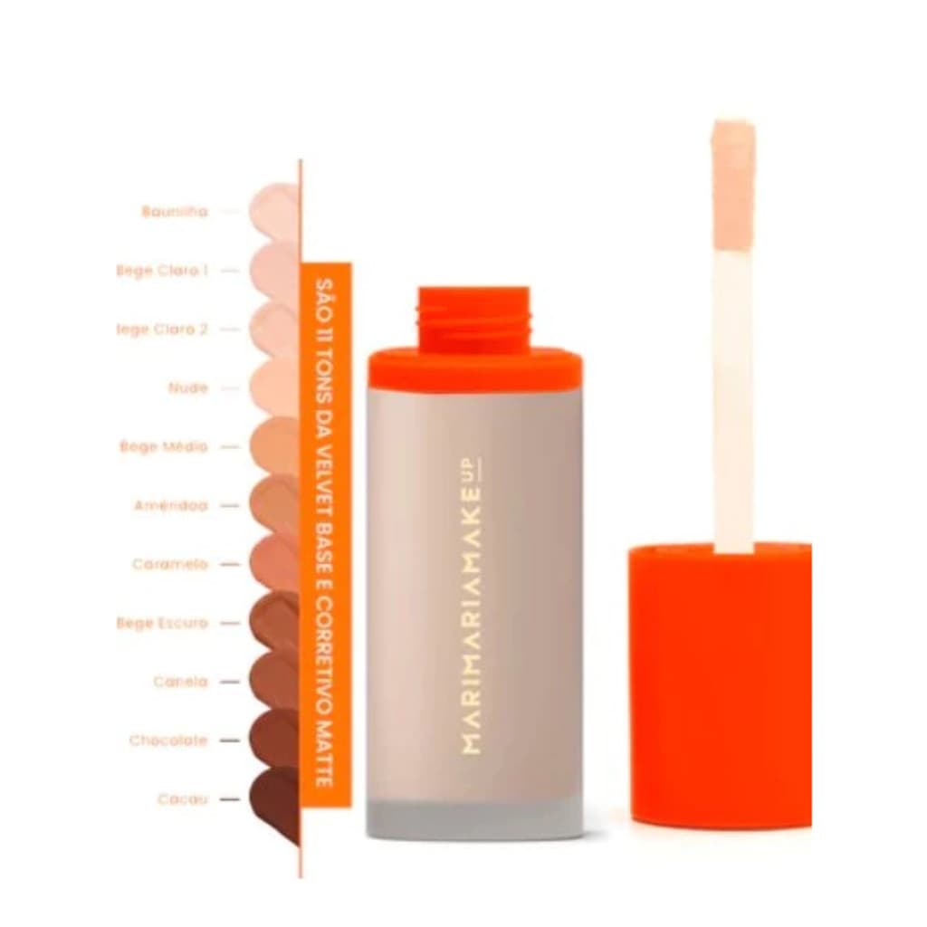 Base E Corretivo Velvet Skin 24g - Mari Maria - Efeito Matte Promotion