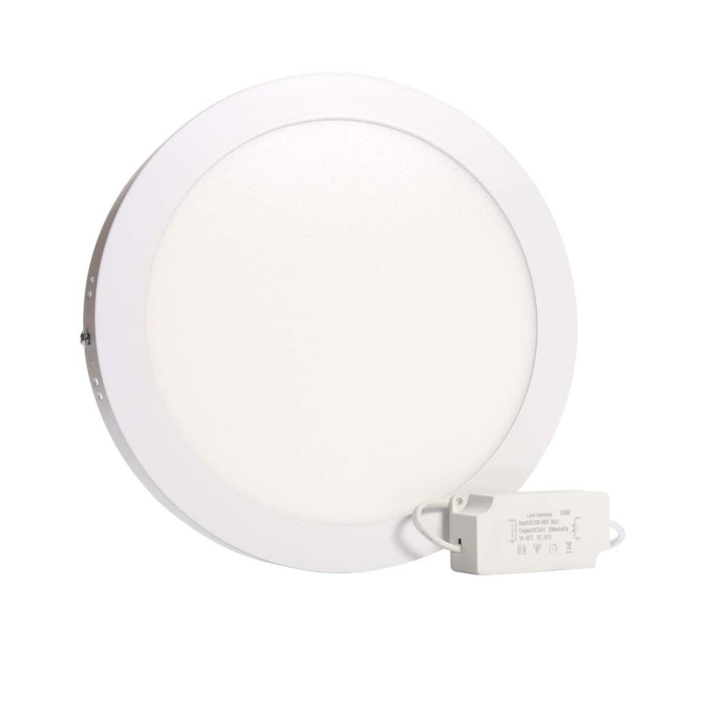Plafon Led 18w Quente Redondo Sobrepor