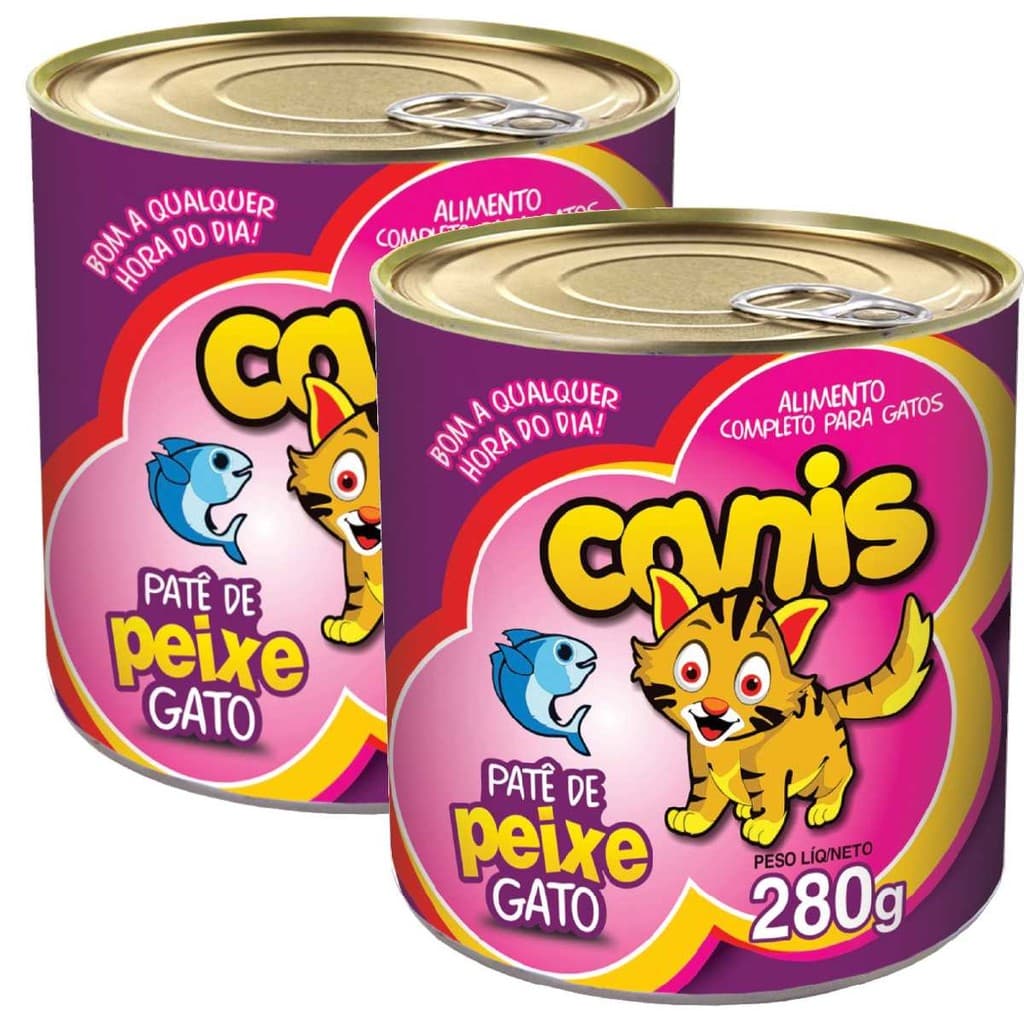 Ração Sache Para Gato Canis Adulto Peixe 280gr Kit 2un