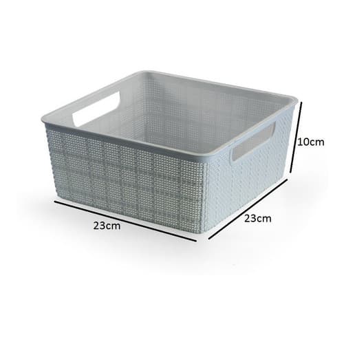 Cesto Organizadore Multiuso Rattan Home Areia 4,5 l