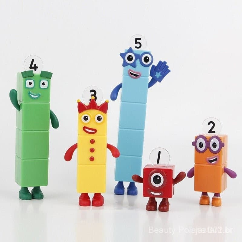 5 Pçs/Set Numberblocks Blocos De Construção Conjunto Criativo Matemática Digital Tijolo Figura Engraçado Crianças Educaç