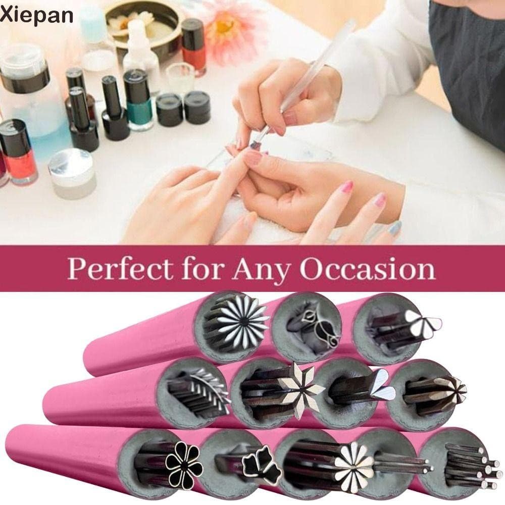 XIEPANGO 4/610/15PCS Conjunto De Canetas Para Carimbo De Arte Em Unhas , Ferramentas De Manicure , Pintura De Flores , D
