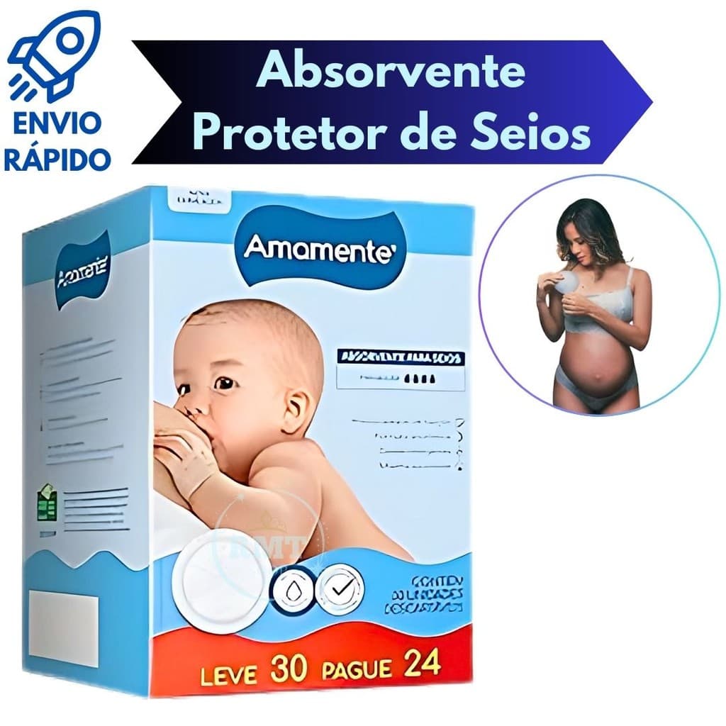 Absorvente Para Seios Amamente Semina 30 Unidades