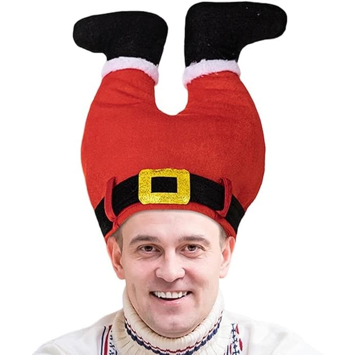 Chapeu Natalino Calça De Papai Noel Tam. Unico