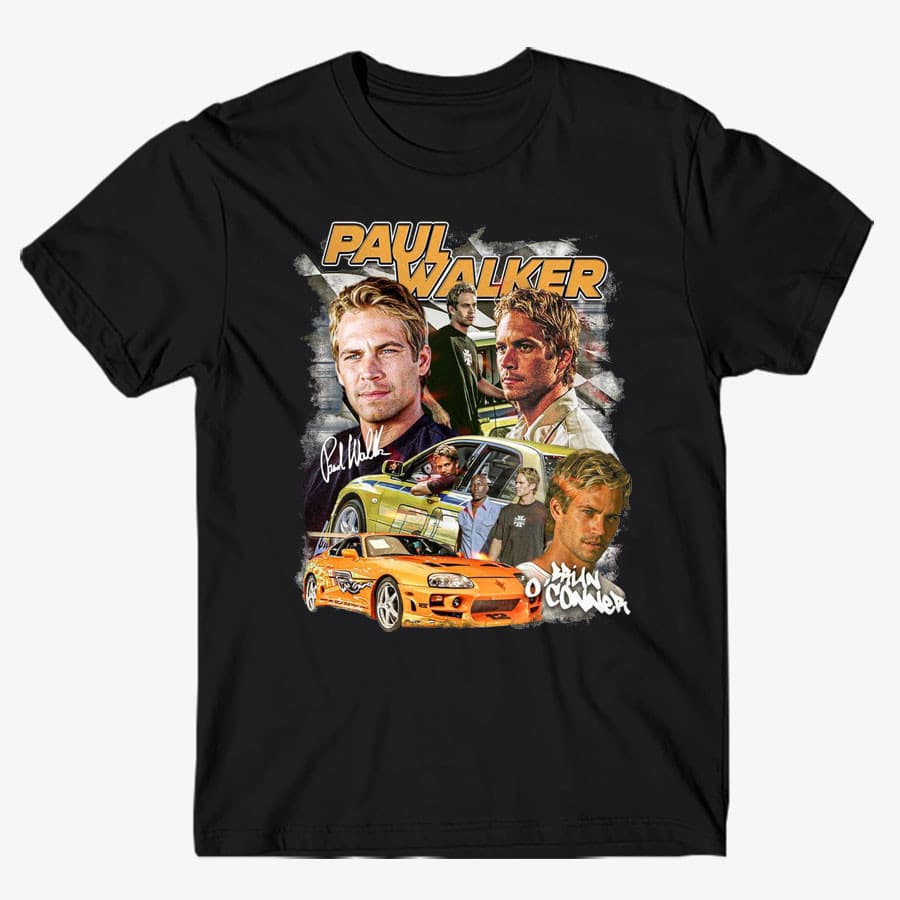 Camiseta Altíssima Qualidade Brian Paul Walker Velozes e Furiosos